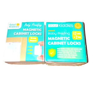 3/$15 4Our Kiddies Magnetic Cabinet Locks Baby Proofing